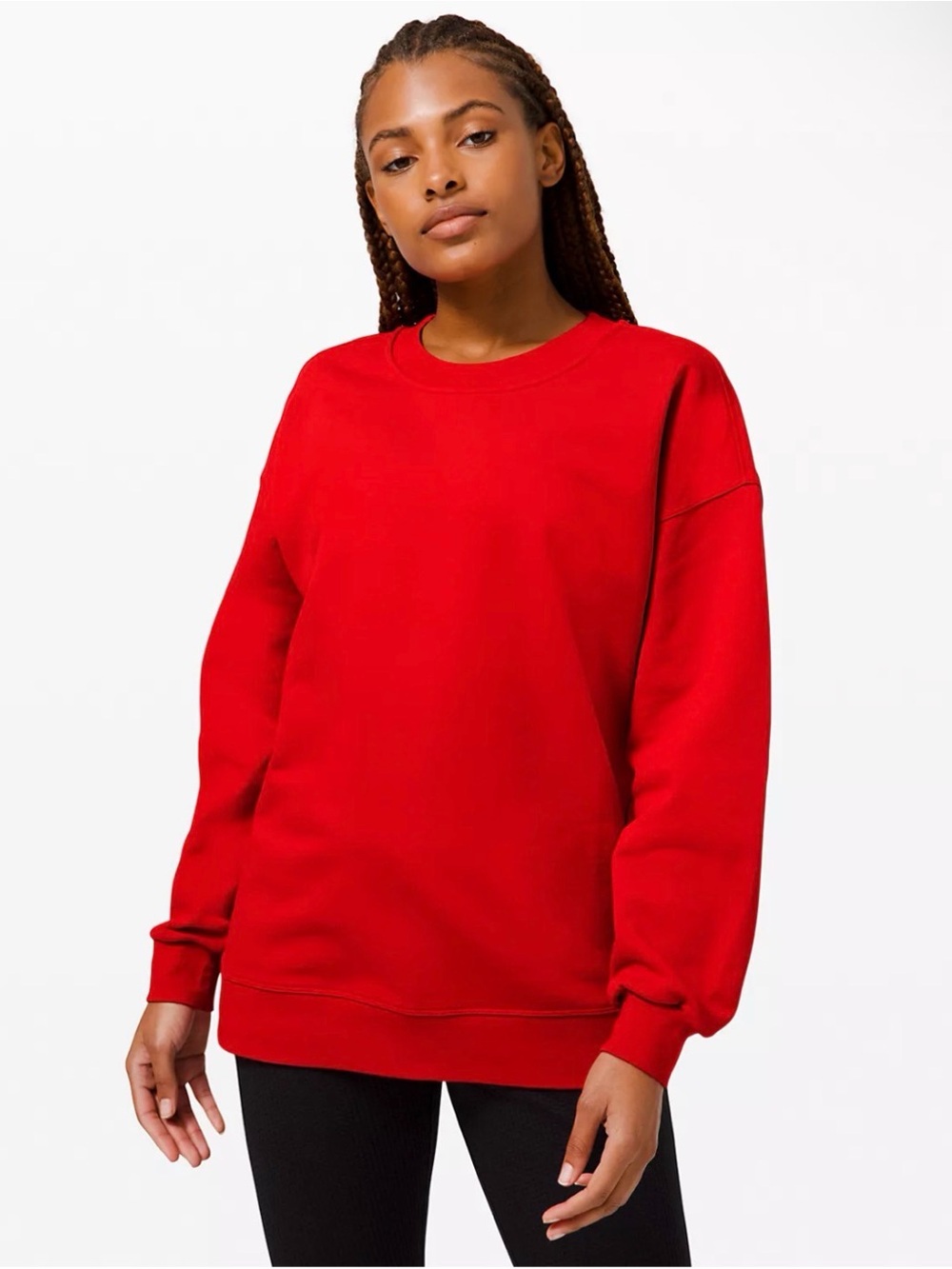 Lululemon Perfectly Oversized Crew - Dark Red